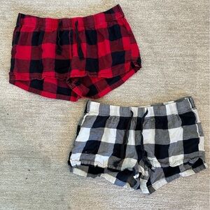 2 Plaid Cotton Shorts